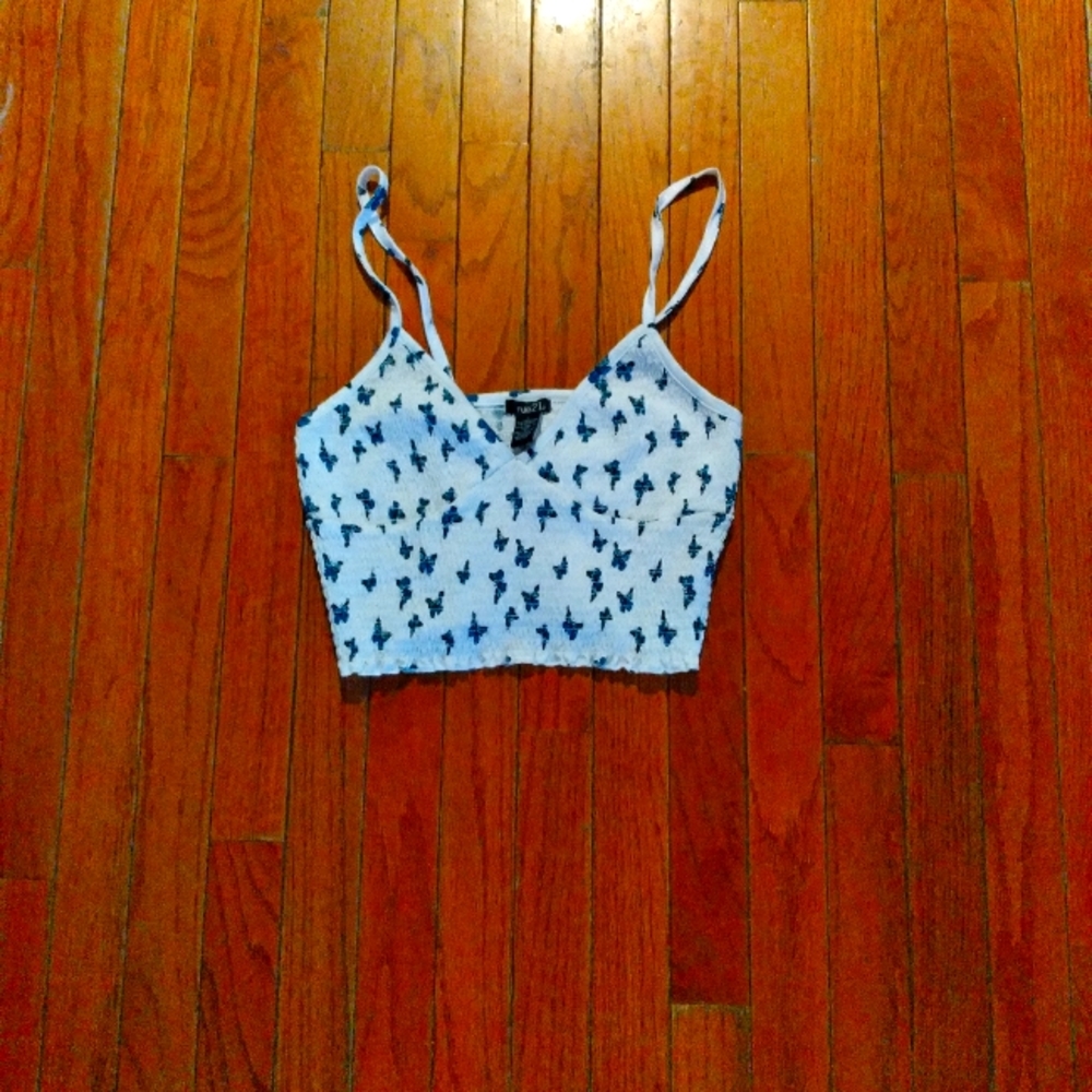 Butterfly crop top/tank top